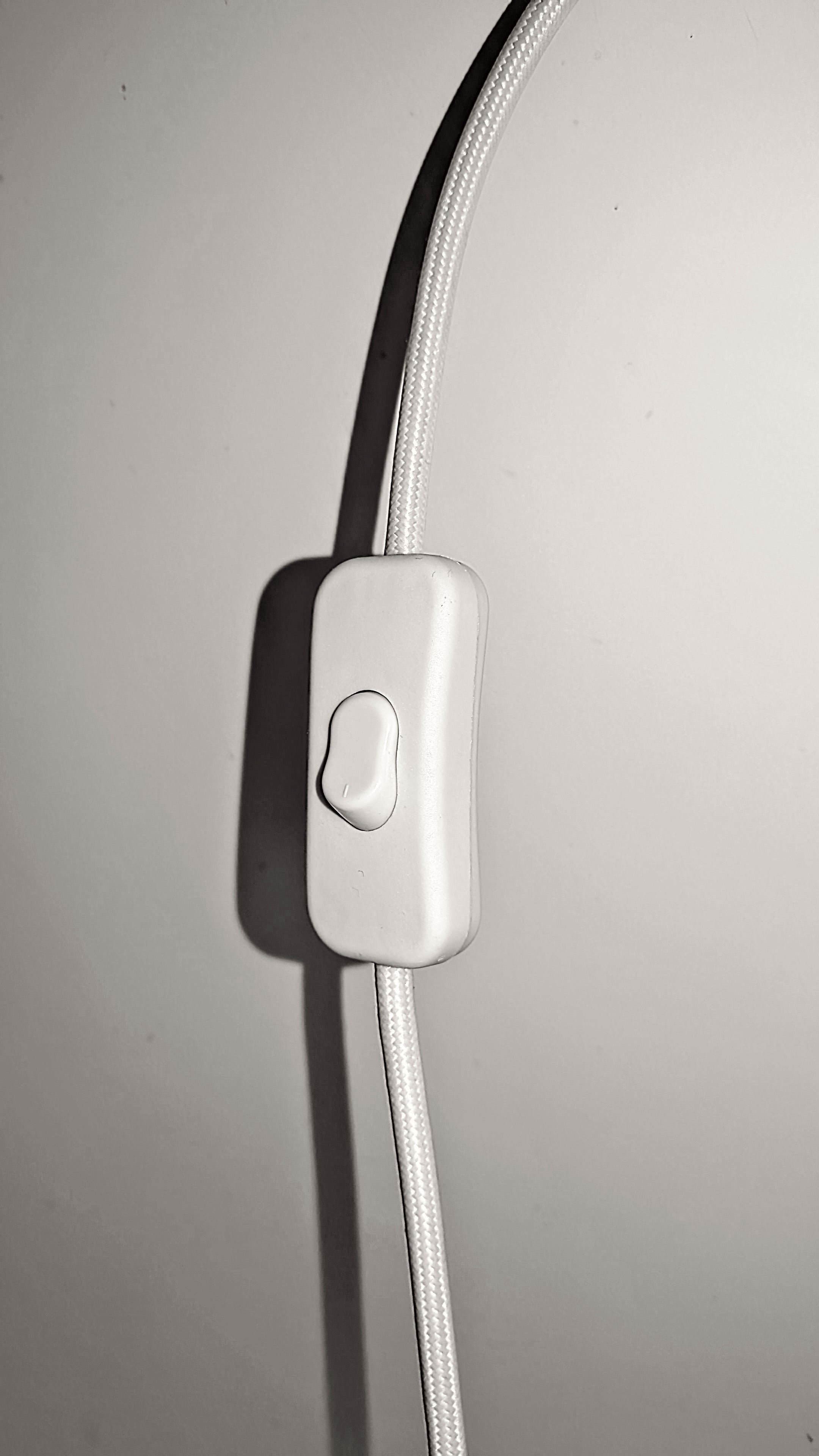 white push-button switch